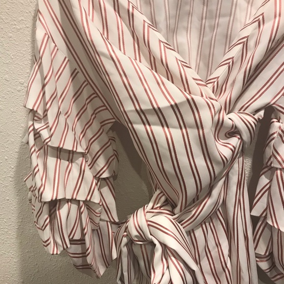 Alexis Striped Off-Shoulder Ruffle Top - Picture 5 of 7